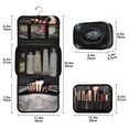 thumbnail image 2 of 3-Piece Travel Toiletry Set with Hanging Bag Cosmetic Pouch & Brush Roll for Travel Gym Camping A Skull, 2 of 9