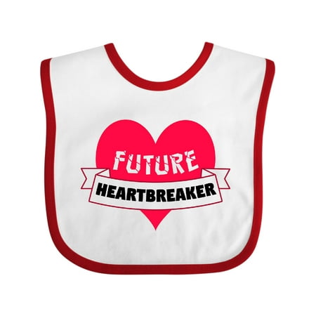 

Inktastic Valentine s Day Future Heartbreaker Gift Baby Boy or Baby Girl Bib