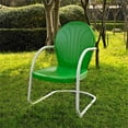 thumbnail image 2 of Crosley Furniture Griffith Chaise de Patio Extérieure d'Inspiration Vintage pour Cour Arrière, Vert, 2 of 6