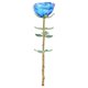 thumbnail image 2 of Artificial Glass Rose Bouquet For Home And Office Decoration In Blue 1Pcs With Multi-Level Design, 2 of 5