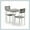 Light Gray, variant on Jojoka Modern 3-Piece Dining Set for 2 with Compact Table and Chairs, Space-Saving Kitchen Set with Stylish Metal Legs for Small Apartments, Light Gray