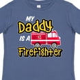 thumbnail image 4 of Inktastic My Daddy is a Firefighter with Fire Truck Boys or Girls Toddler T-Shirt, 4 of 5