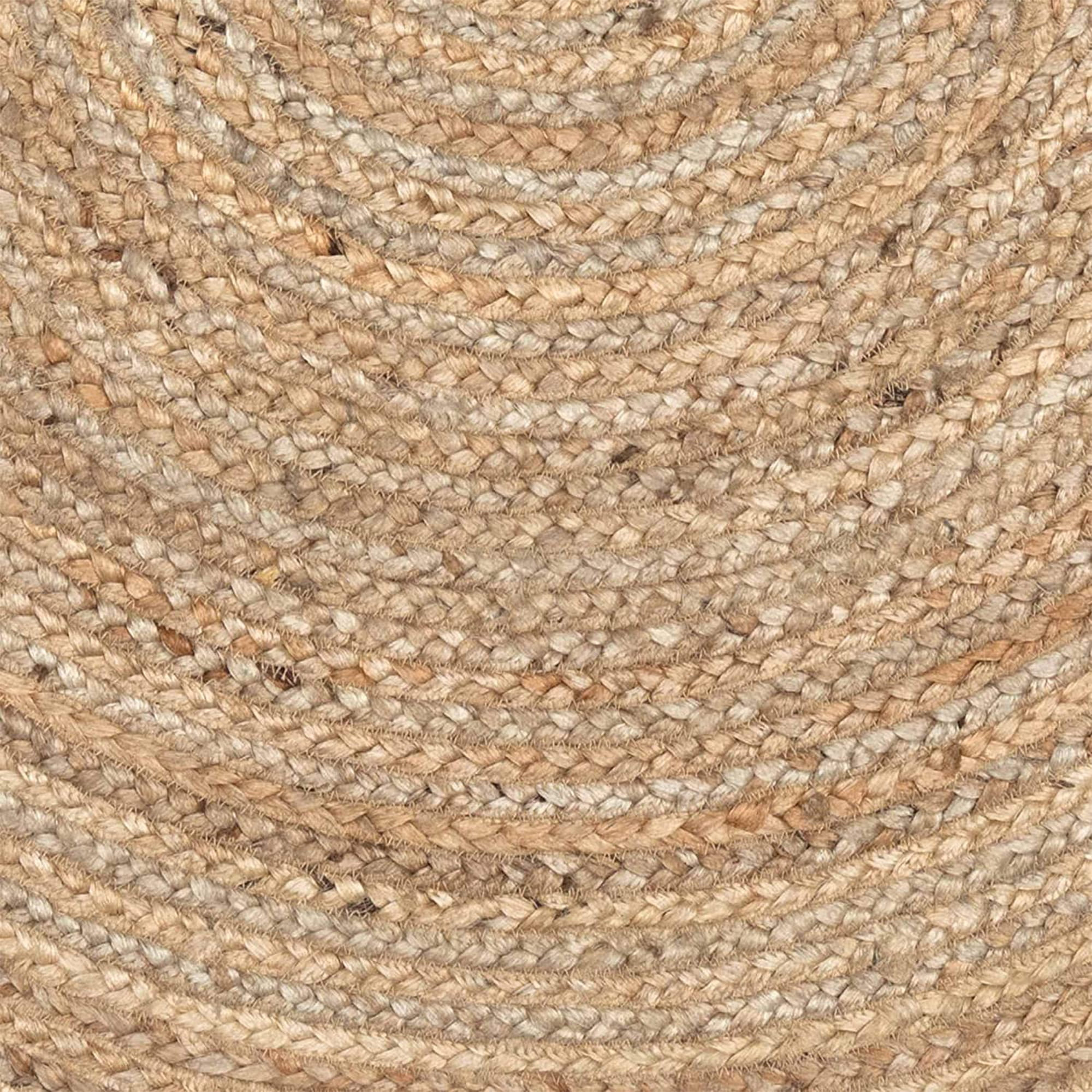 VHC Brands Harlow 36 Inch Diameter Round Natural Jute Compact Rug, Tan