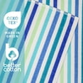 thumbnail image 5 of Mainstays Everyday Yarn Dyed Cool Breton Stripe Cotton-Blend Velour Beach Towel, 30" X 60", 5 of 6