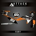 thumbnail image 2 of Attack Graphics Custom Fury Complete Bike Graphics Kit for KTM 125 XC 2023, 2 of 2