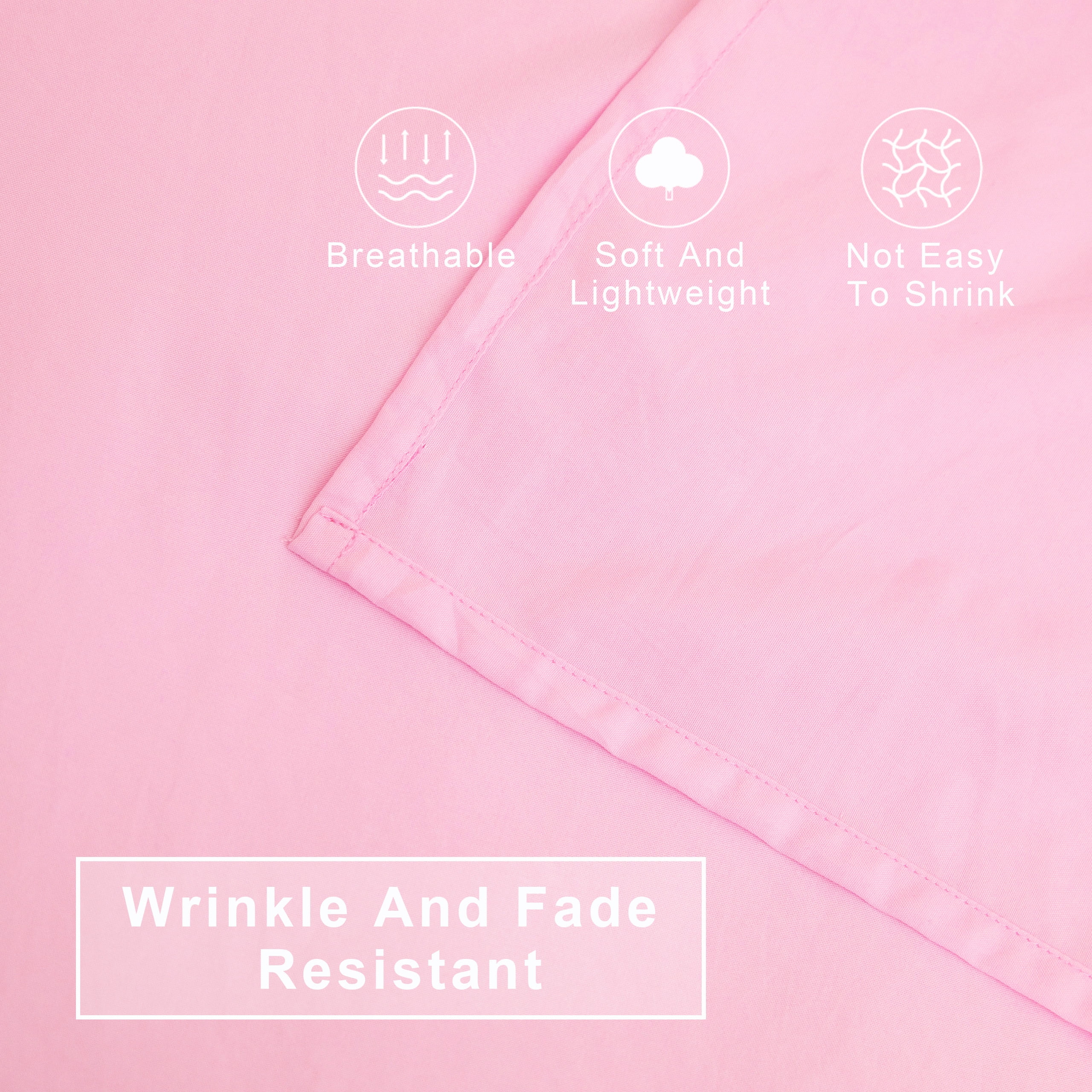 Flxxie Microfiber Toddler Bedding Set, Soft and Easy Care Crib Sheet Set, Includes Quilted Comforter, Flat Top Sheet, Fitted Sheet, Envelope Pillow Case for Boys and Girls, Pink, 4 Pieces