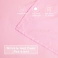 thumbnail image 4 of Flxxie Microfiber Toddler Bedding Set, Soft and Easy Care Crib Sheet Set, Includes Quilted Comforter, Flat Top Sheet, Fitted Sheet, Envelope Pillow Case for Boys and Girls, Pink, 4 Pieces, 4 of 7