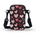 thumbnail image 2 of HELLHERO Mushroom and Butterfly Pattern Design Double Zipper Sling Bag with Lightweight for Women Messenger Bag, 2 of 7