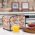 thumbnail image 6 of Picia Flowers And Birds Watercolor Print 2 Slice Toaster Cover , Toaster Protector Dustproof Kitchen Appliance Cover, Kitchen Appliance Dustproof Protector, 6 of 7