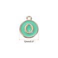 thumbnail image 2 of Alphabet A-Z Enamel Letter Charm Jewelry Charm Enamel Initial Charm Gold Green Pendant Charm, 52 Pack, 2 of 6