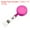 Clear Pink, variant on Uxcell Retractable Round Badge Holder Reel with Clip and Strap Grey 10 Pack