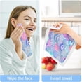 thumbnail image 4 of Coolnut 6 PCS Cotton Washcloths Towel Set, Highly Absorbent & Soft Baby Wash Cloths 12"x 12" Face Hand Towels for Bathroom, Multi-Purpose Fingertip Towels (Watercolor Sea Shell), 4 of 5