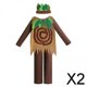 thumbnail image 1 of 2x Trajes De árbol Para Niños, Tocado, Chaleco, Mameluco Para Espectáculo De Halloween, Festival, XL, 1 of 7