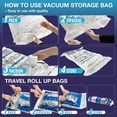 thumbnail image 4 of AGALI 25 Pack Vacuum Storage Bags with Electric Pump, Space Saver Bag for Clothes, Mattress, Blanket, Duvets, Pillows, Comforters, Travel, 4 of 8