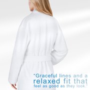 American Soft Linen Women’s Fleece Bathrobe – Luxury Soft, Plush, Fuzzy & Warm Robe for Women, Cozy Spa Quality Adult Bathroom Lounge Robe