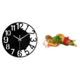thumbnail image 1 of Estatua de José durmiente, escultura de resina para escritorio de mesa, reloj de pared redondo simple decorativo, reloj de pared grande silencioso par, 1 of 8