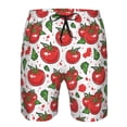 thumbnail image 3 of Fotbe Hand Drawn Tomatoes Trajes de Baño Estampados para Hombre, Shorts de Verano de Secado Rápido, Ropa de Playa, Bañadores-Large, 3 of 6