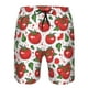 thumbnail image 3 of Balery Hand Drawn Tomatoes Traje de Baño Estilo Hawaiano para Hombre, Shorts de Secado Rápido con Bolsillos-3X-Large, 3 of 6