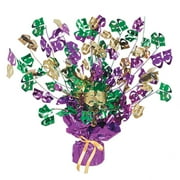 The Beistle Company Multi-color Mardi Gras Gleam 'N Burst Valentine's Day Centerpiece