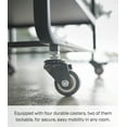 thumbnail image 3 of Yamazaki Home Rolling Utility Cart, Black, Steel, Wheels, 3 of 7