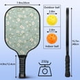 thumbnail image 4 of Pickleball Paddles Set,Pioneer Flower Floral Print Pattern Fiberglass Surface Pickleball Racket Set with 2 Indoor Outdoor Pickleball Balls and Pickleball Bag,Pickle-ball Equipment, 4 of 6