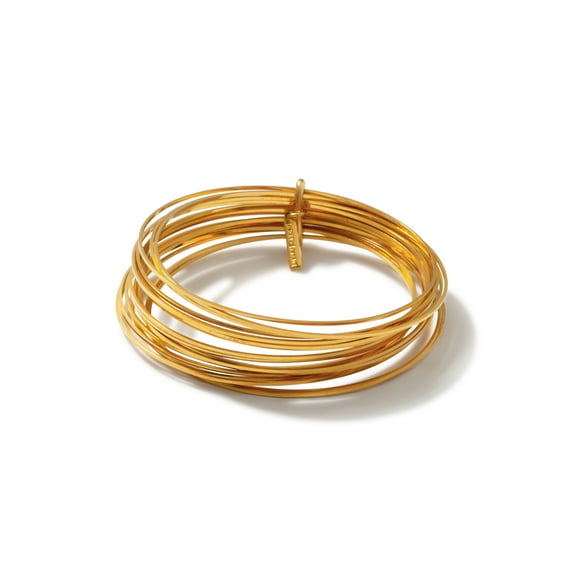 Gold Twenty Something Bangle Stack