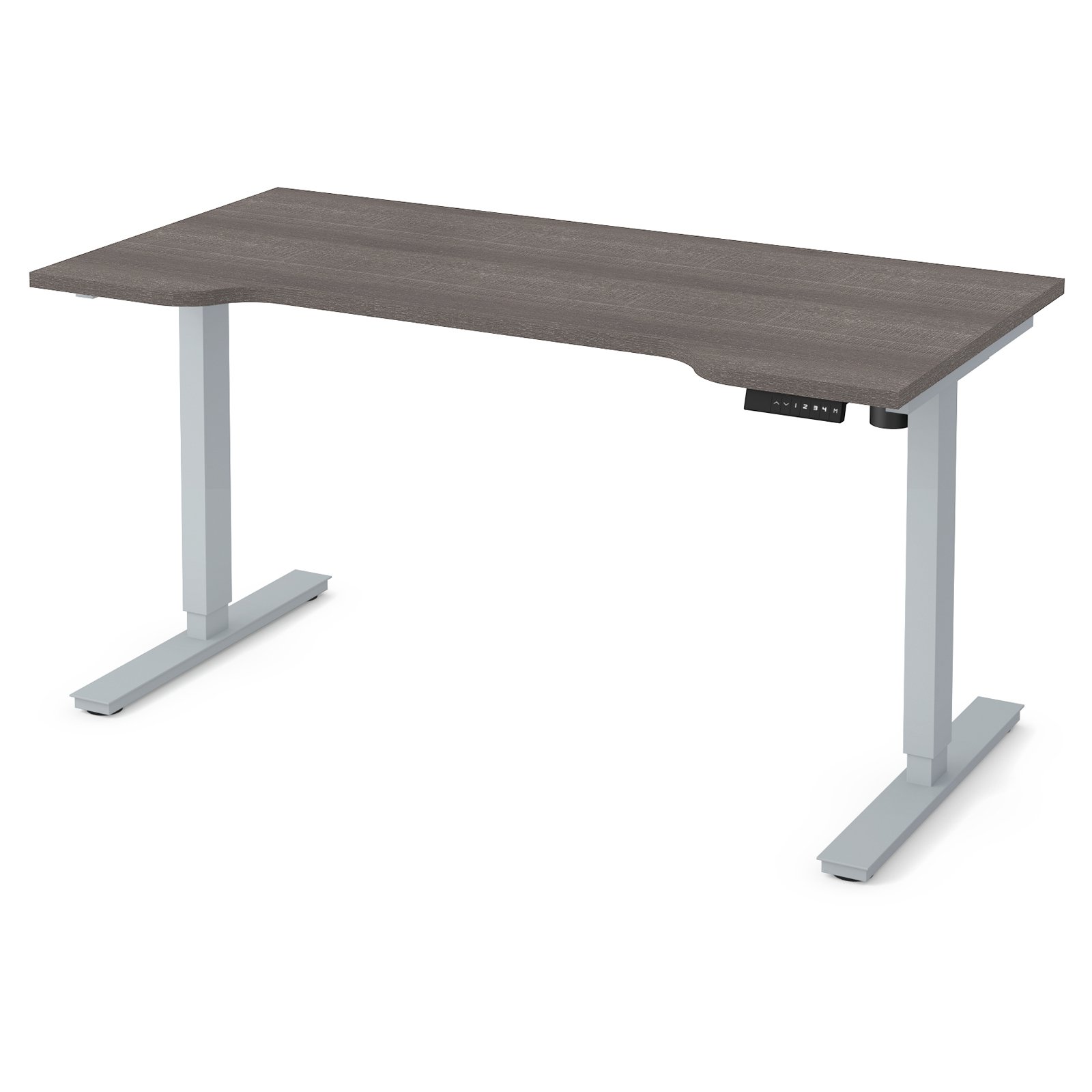 Bestar Curved Electric Height Adjustable Desk