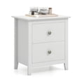 thumbnail image 2 of GVN Modern Nightstand with 2 Drawers for Small Spaces-White, End Table, 2 of 6