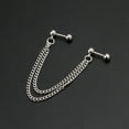 thumbnail image 6 of XISAOK Cartilage Dangle Earrings with Chain 2 Hole Helix Tragus Pin Gifts for Birthday, 6 of 8