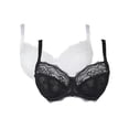 thumbnail image 1 of Gorgeous - Sujetador Almeja para Mujer - Pack de 2 (Negro, Blanco), 1 of 5