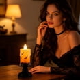 thumbnail image 5 of Flameless LED Candle Halloween Lamp Set(1/2/4/6)PC with Holder for Tabletop Decor for Mantel Shelf Entryway Display (6PC), 5 of 9