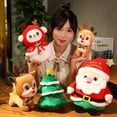 thumbnail image 2 of Nuevo muñeco de Papá Noel, almohada para árbol, bolsa de manzana, pequeño alce, muñeco de nieve, juguete de peluche, regalo de Navidad, 2 of 5