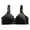 Black, variant on Women's Full Figure Beauty Back Smoothing Bra, Lightly Lined Soft Cup Wirefree Seamless Push Up Padded T-Shirt Bras