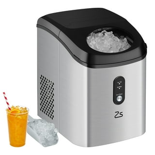 Costway Nugget Ice Maker Countertop 44lbs Per Day w/Ice Scoop and  Self-Cleaning 