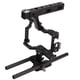 thumbnail image 3 of Metal Camera Cage, Multi Interface Porous Design CNC Machining Camera Rig Anodic Oxidation Adjustable Multi Purpose With Top Handle For Sony A6600, 3 of 8