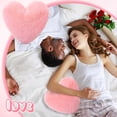 thumbnail image 3 of Cojín de peluche Marsui Fluffy en forma de corazón (2 unidades), 3 of 6