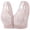 Gray, variant on Zpanxa Bras for Women Wireless Front Closure, Lace Stitching Fixed Cups with Wide Straps for Plus Size Everyday Wear Black 40BC