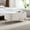 Ivory, variant on Faux Fur Upholstered | Can Be Used as a Coffee Table or Footstool | Comfortable and Versatile Storage Option