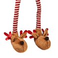 thumbnail image 3 of Fabric Gnome with Dangling Legs and Reindeer Slippers, 3 of 3