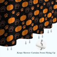 thumbnail image 6 of Halloween Pumpkin Paw Pattern Shower Curtain 72"x84" ,Bathroom Decorative Shower Curtains Set with 12 Hooks,Modern Waterproof Washable Shower Curtain, 6 of 6