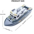 thumbnail image 2 of LYINGF Speed Boat Water Toy, Electric Patrol Boat Coast Guard Vessel Toy Police Speedboat Ship Model Toy Yacht Boat Bath Toy with Siren and Lights, 2 of 3
