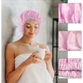 thumbnail image 4 of LAICAIW Bonnets de Douche pour Femmes Réutilisables Imperméables, 4 of 5