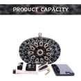 thumbnail image 4 of LHSHID Women Crystal Clutch Purse Rhinestone Evening Handbags for Wedding Party, 4 of 6