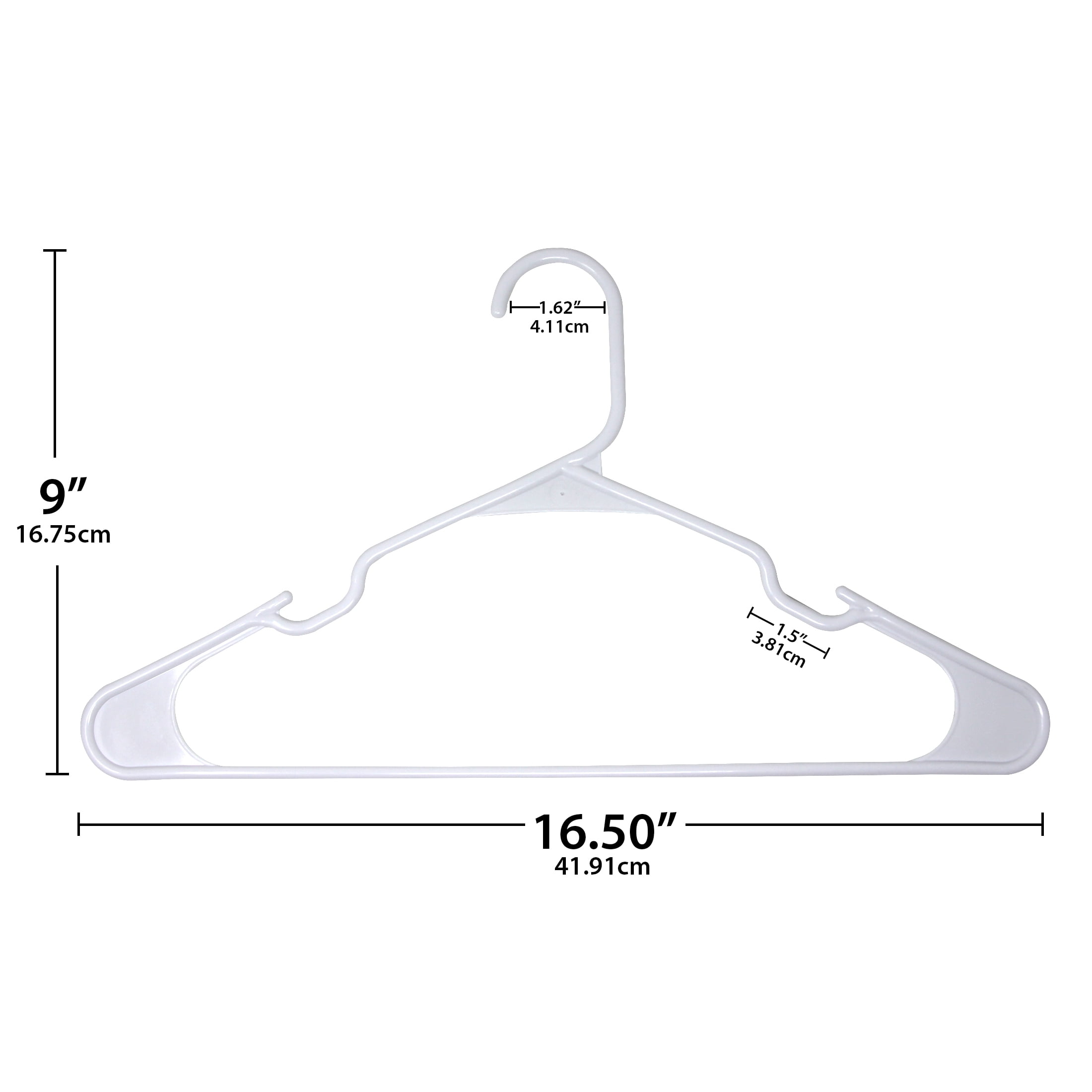 Merrick White Plastic Tubular Hangers, 10 pk - Harris Teeter