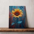 thumbnail image 5 of Sunflower Flower Canvas Wall Art 8x12 inches - Watercolor Sunflower Flower Canvas Wall Art Vintage Botanical Floral Decor for Living Room Bedroom, 5 of 5