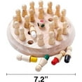 thumbnail image 2 of Gixusil Wooden Memory Chess, Color Memory Chess, Kids Wooden Memory Match Stick Chess with Storage Bag, Memory Game for Children Early Learning, Christmas Birthday Gift for 3 4 5 Years Kids Gift, 2 of 7