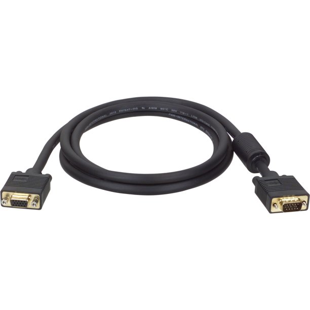 Tripp Lite Vga Monitor Extension Cable Rgb Coax High Resolution M F 48 X 1536 1080p Hd15 100ft 100 P500 100 Walmart Com Walmart Com