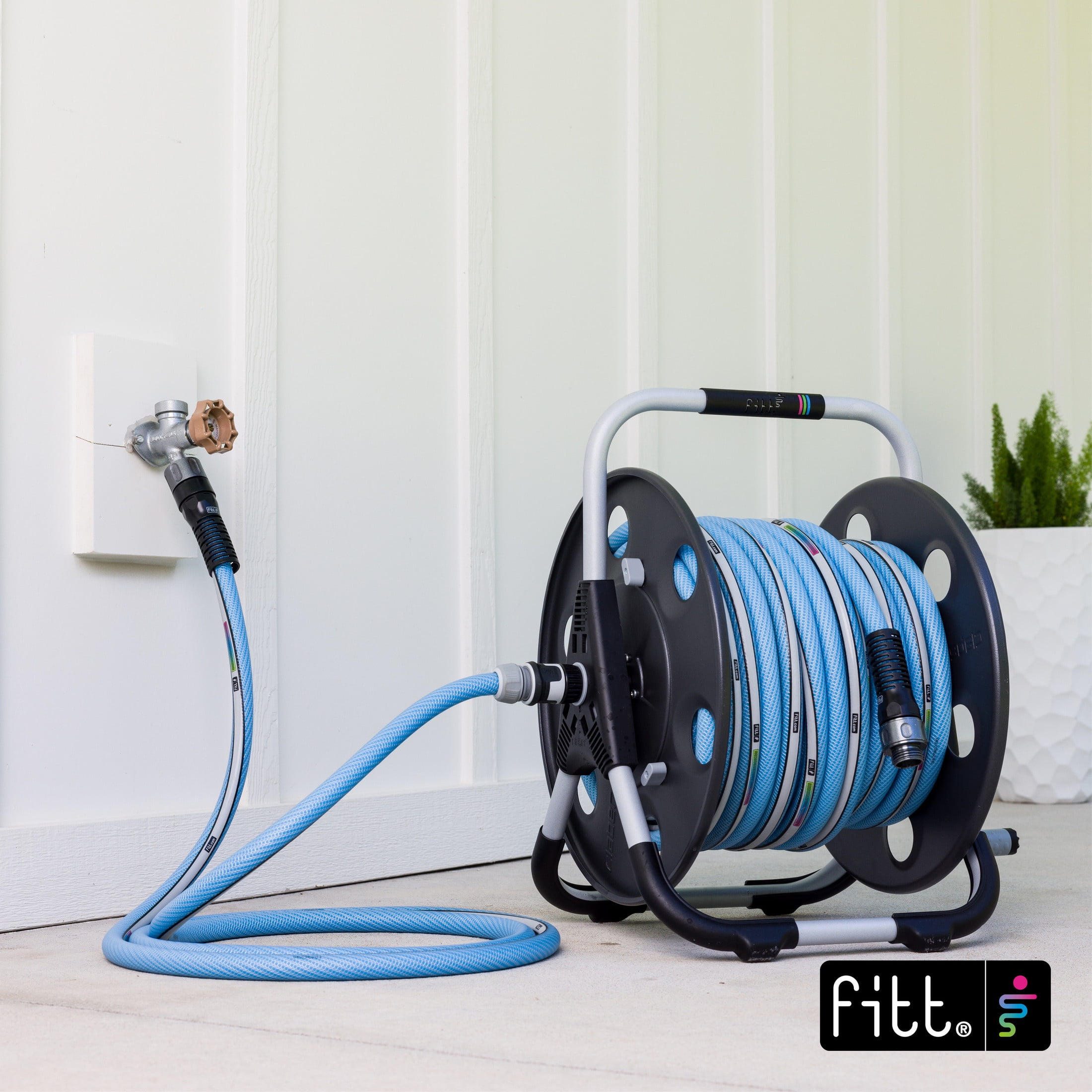 FITT Quantum Hose Reel, with 100ft x 5/8” Hose