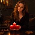 thumbnail image 7 of Battery Operated Tea Lights, Decorative Candles for Home Decor, Led Lights Battery Operated, Red Dripping Pillar, Lights for Decoration, Concert Event Celebrations, 3 Set, 7 of 7