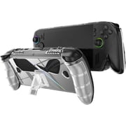 Transparent Protective Case for ROG Xbox Ally X/ROG Xbox Ally Gaming Console TPU Case with Stand, Shockproof Anti-Scratch Clear Crystal Protective Sleeve Shell Full Body Cover